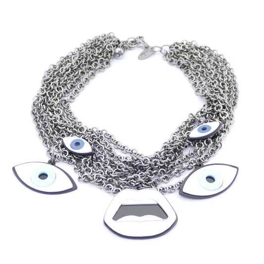 Hiedra Set Kette Auge